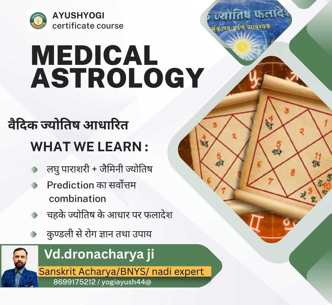 Learn Medical Astrology Course Online | Ayushyogi Certification